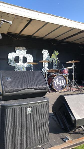 Set up from Phi Mu's Bonnamu Concert featuring Clay Page and Ray Fulcher